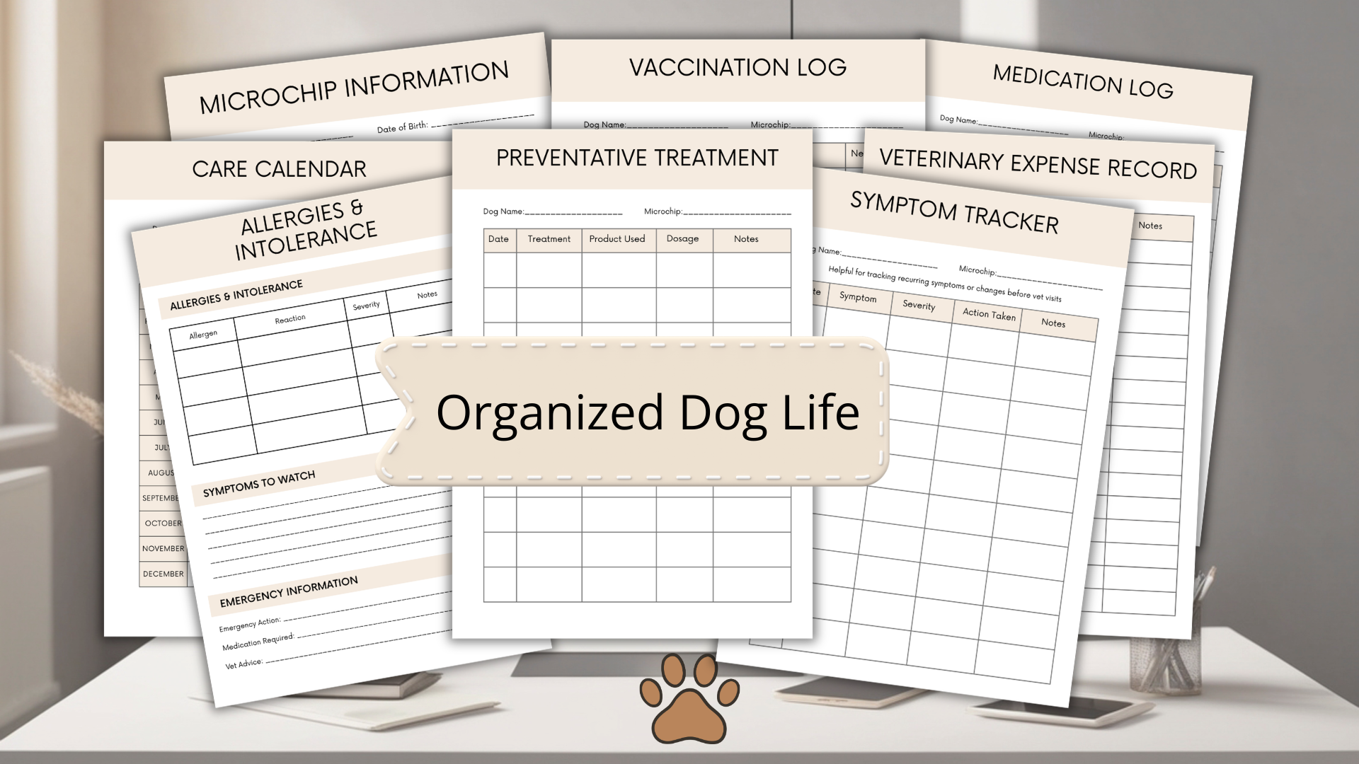 Dog Monthly Prevention Checklist